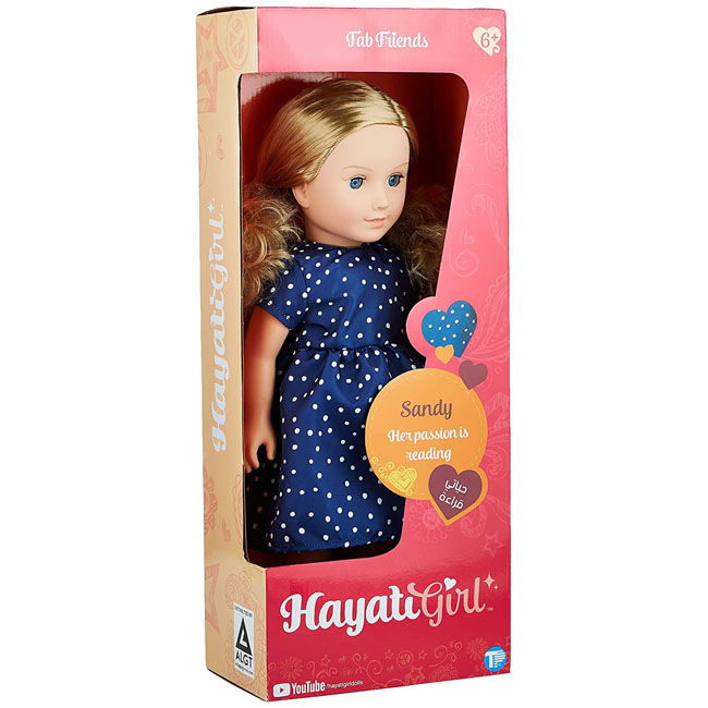 HAYATI GIRL DOLL SANDY BLUE DRESS 18IN