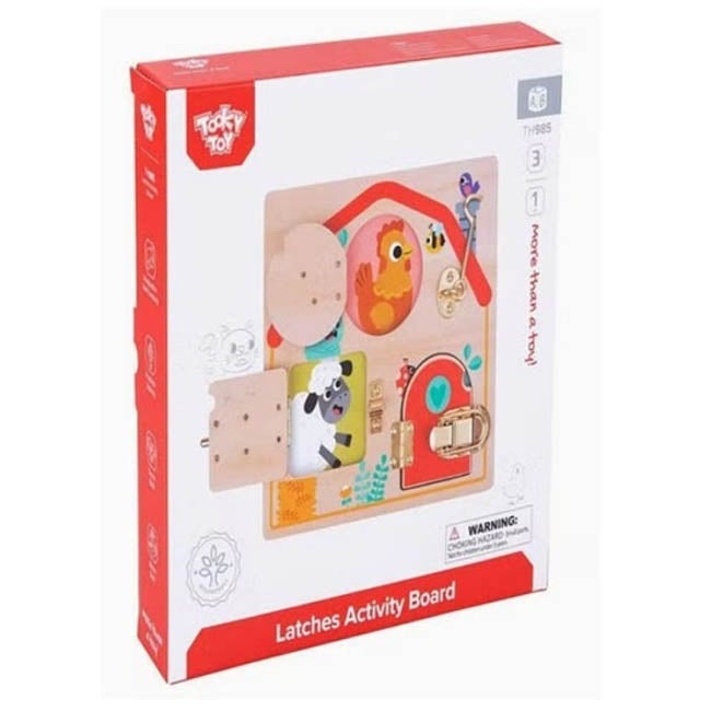 TOOKY TOY LATCHES ACTIVITY PUZZLE