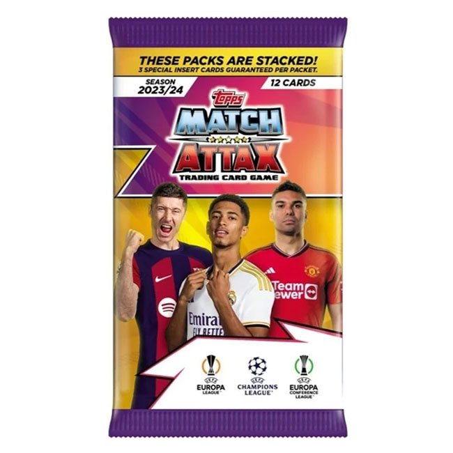 TOPPS MATCH ATTAX TRADING CARDS 2023-2024 - SINGLE PACK