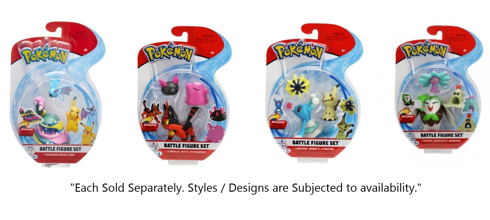 POKEMON BATTLE FIGURE 3-PACK