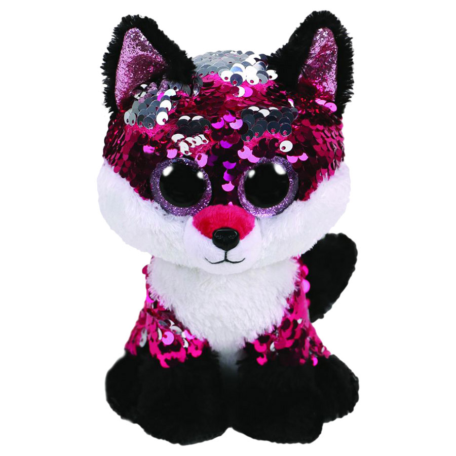 TY TOYS BOOS FLIPPABLE FOX JEWEL REG 6IN