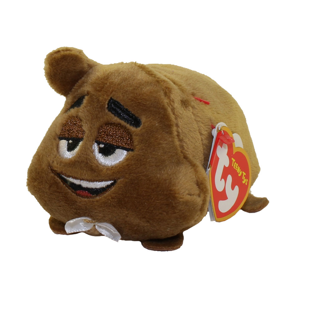TY TOYS TEENY TYS EMOJI POOP SR BROWN 2IN