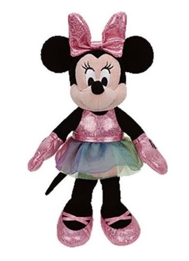 TY TOYS DISNEY MINNIE BALLERINA SPARKLE MEDIUM