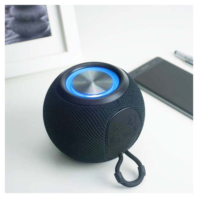 THE SOURCE ORB SPEAKER BLACK WTH RGB LIGHTING