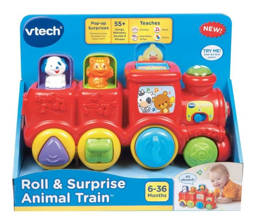 V-TECH ROLL & SURPRISE ANIMAL TRAIN