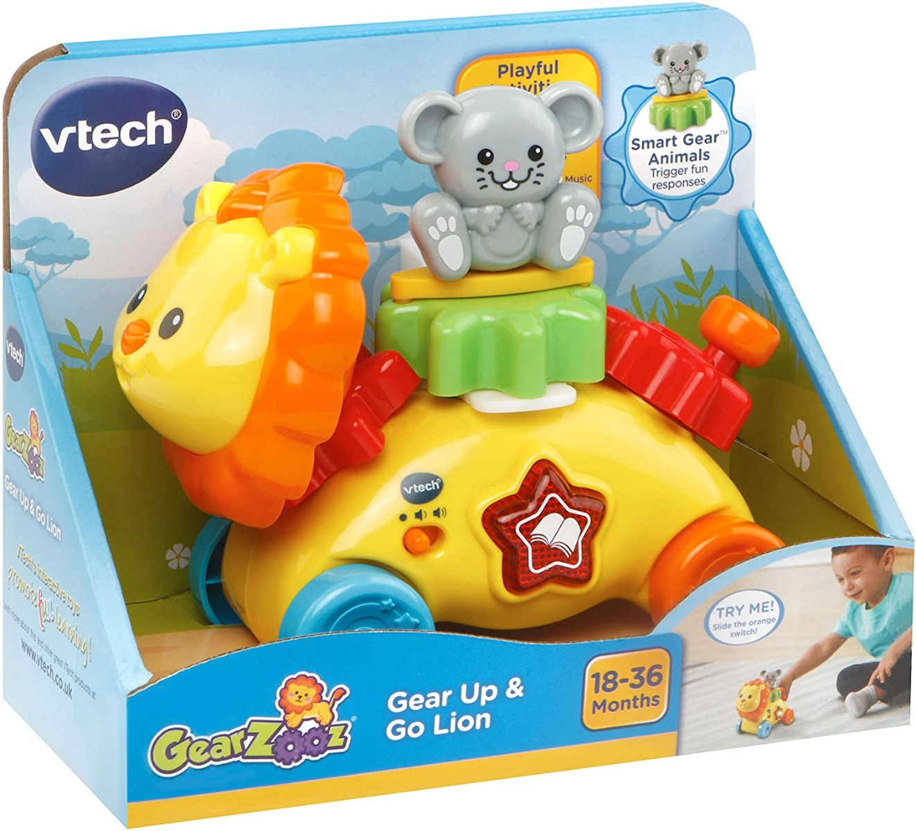V-TECH GEARZOOZ - GEAR UP & GO LION