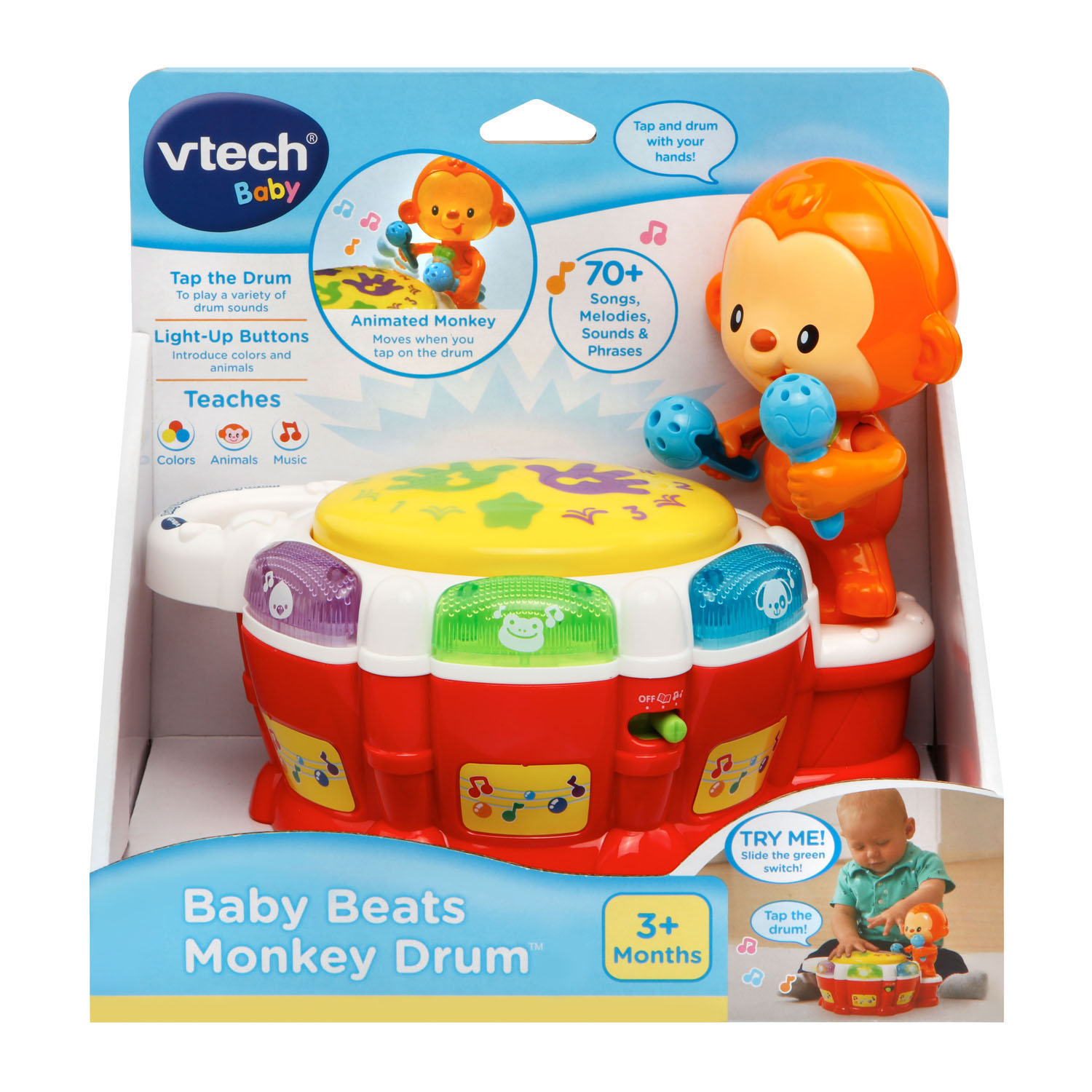 V-TECH BABY BEATS MONKEY DRUM
