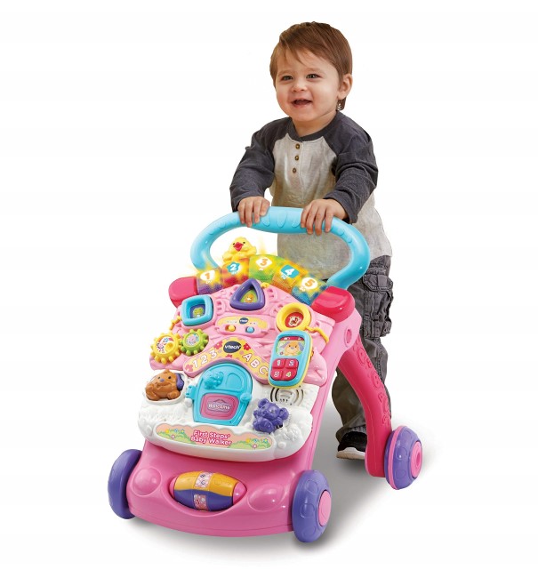 V-TECH FIRST STEP BABY WALKER PINK