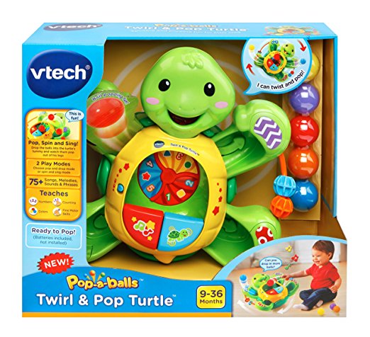 V-TECH POP-A-BALL ROCK & TAP TURTLE