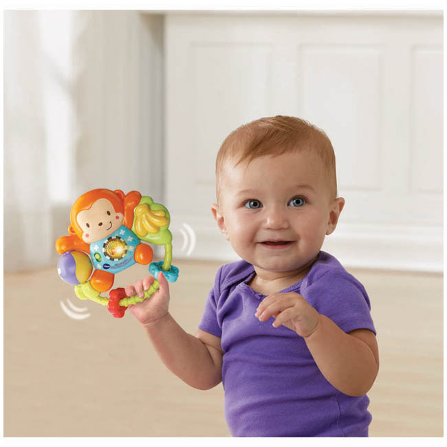 V-TECH LITTLE FRIENDLIES SWING & SHAKE MONKEY RATTLE