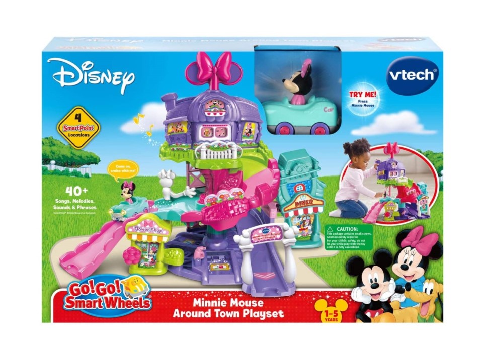 V-TECH TOOT-TOOT DRIVERS - MINNIE MOUSE PLAYSET