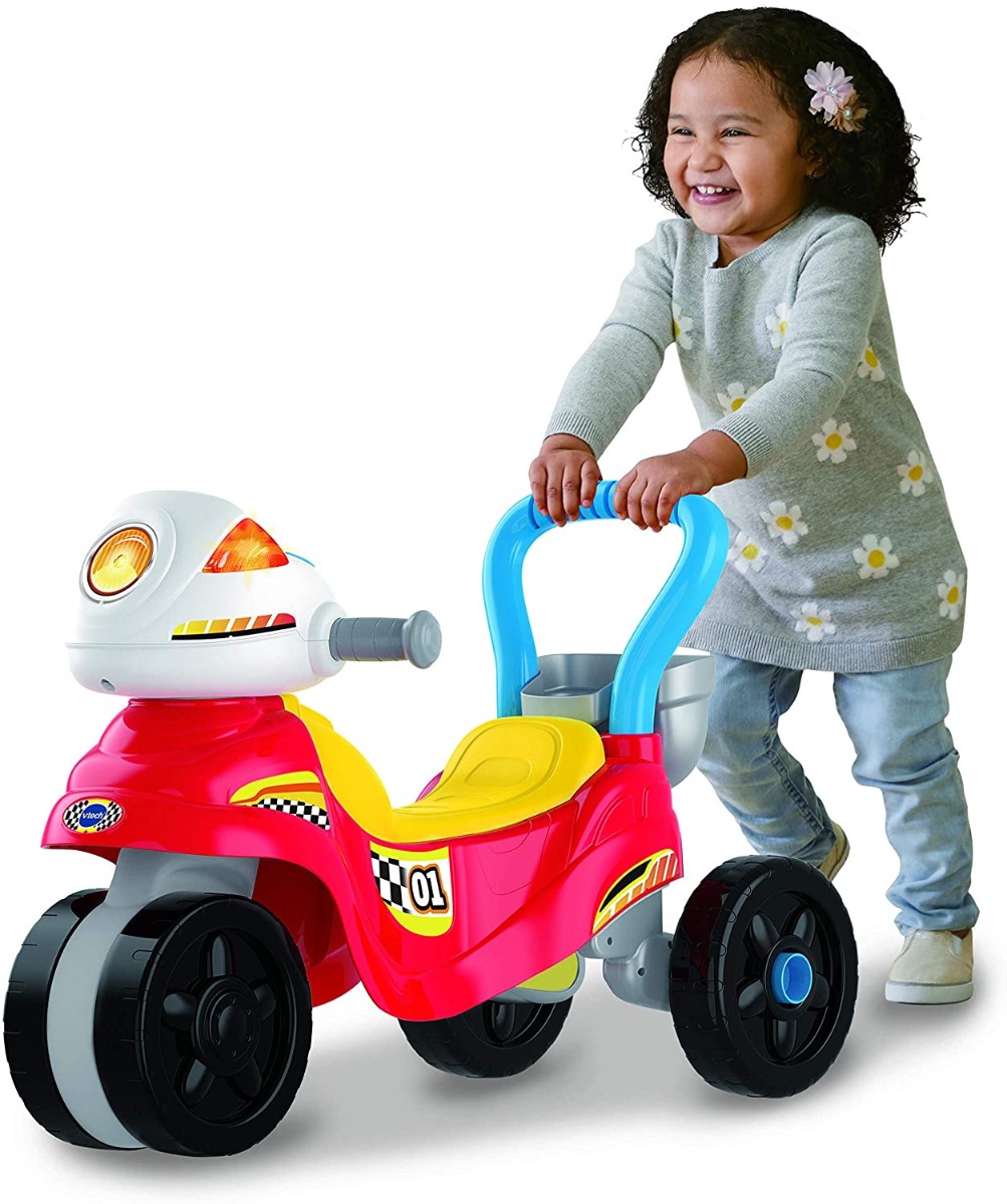 V-TECH 3-IN-1 RIDE WITH ME MOTORBIKE RED
