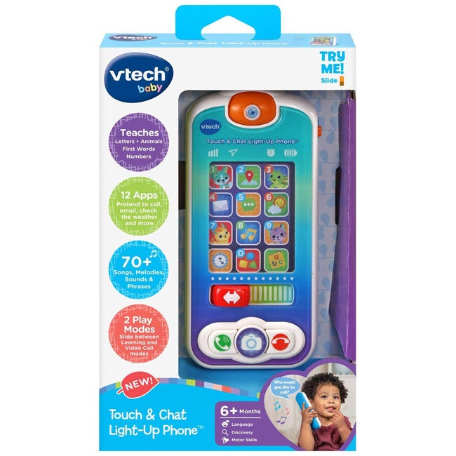 V-TECH TOUCH AND CHAT LIGHT UP PHONE