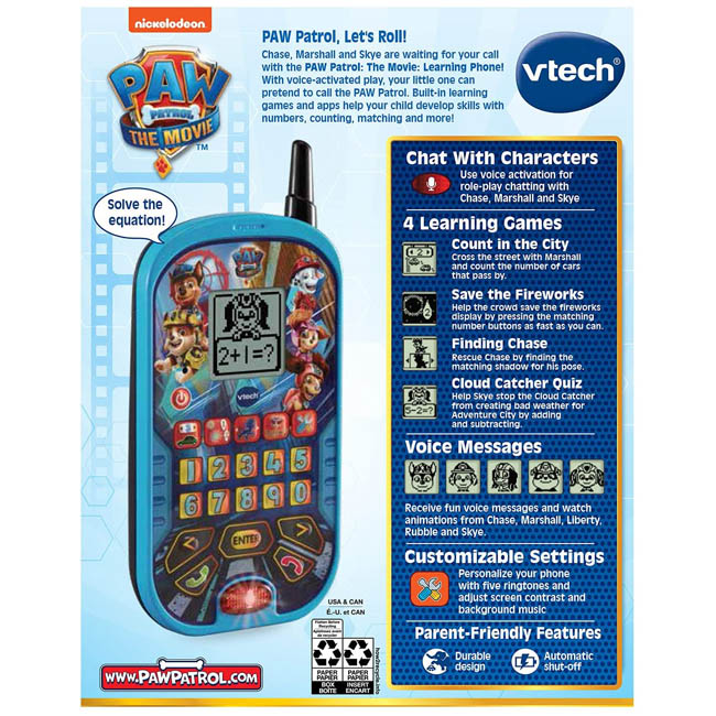 V-TECH PAW PATROL THE MOVIE LEARNING PHONE