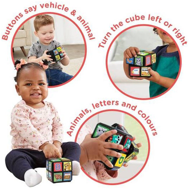 V-TECH TWIST AND TEACH ANIMAL CUBE