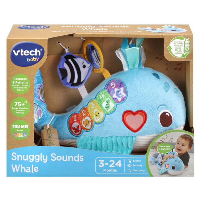 V-TECH SNUGGLY SOUNDS WHALE