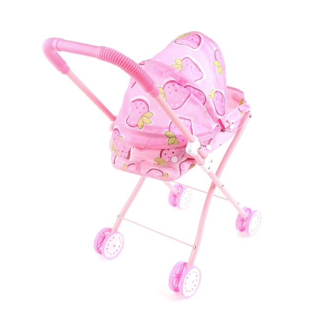 V DORA BABY DOLL METAL STROLLER - LIGHT PINK