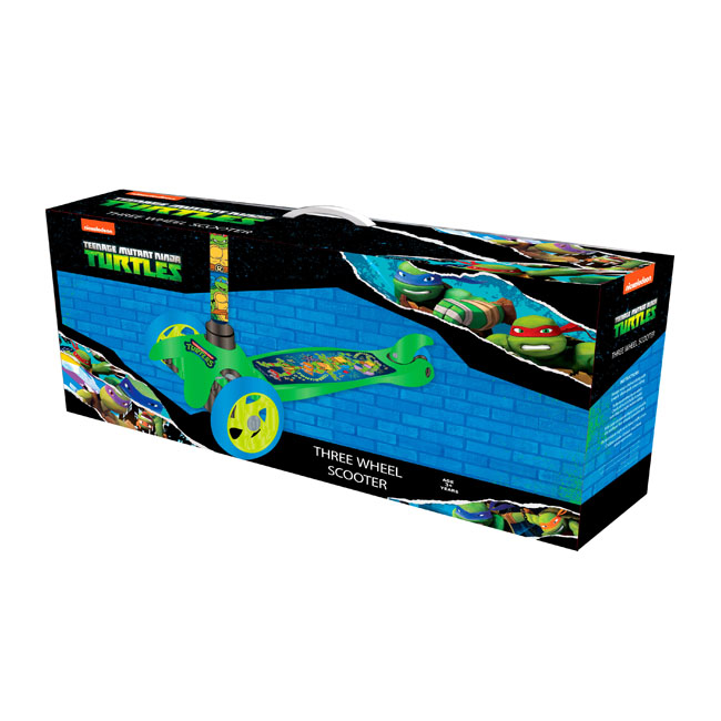 STRIDERS TMNT KIDS 3 WHEEL SCOOTER