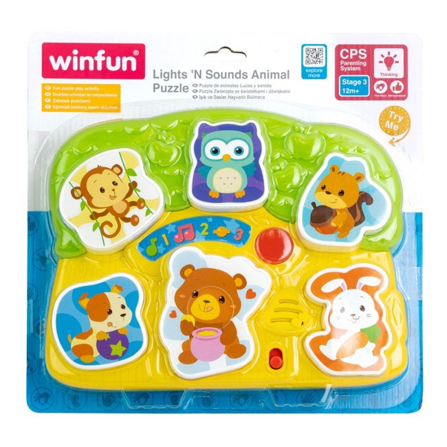 WINFUN LIGHTS N SOUNDS ANIMAL PUZZLE