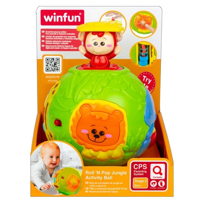 WINFUN ROLL N POP JUNGLE ACTIVITY BALL