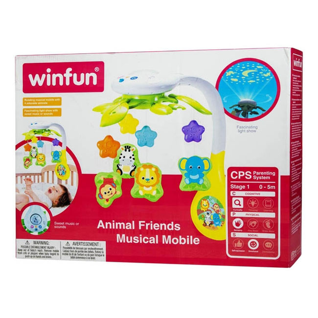 WINFUN ANIMAL FRIENDS MUSICAL MOBILE