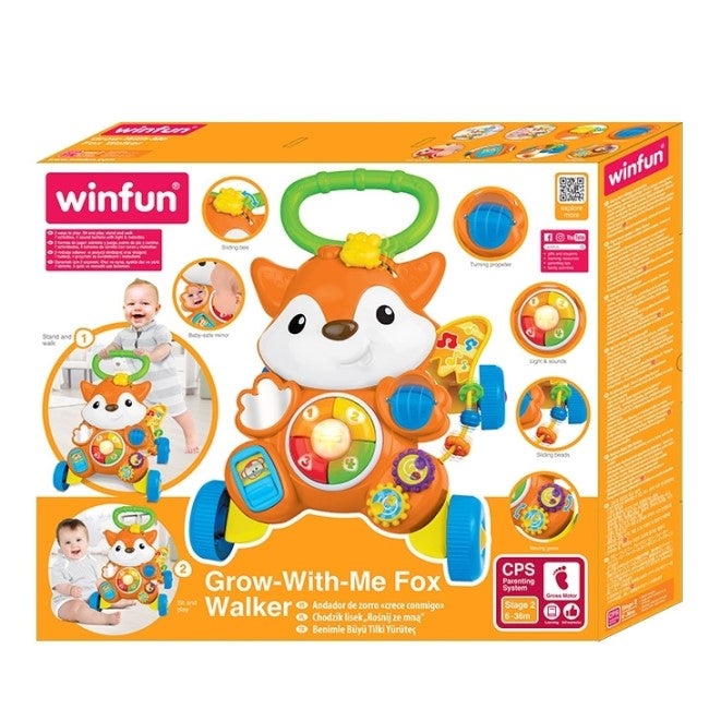 WINFUN GROW WITH ME FOX WALKER