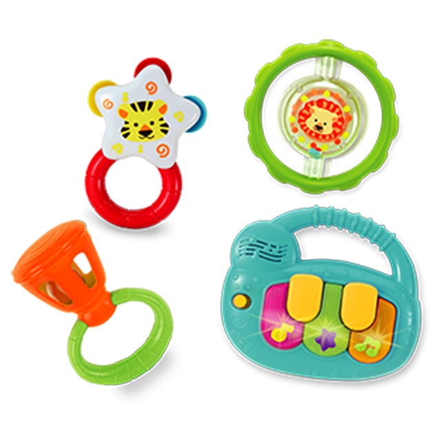 WINFUN RATTLE MUSIC SET WITH KEYBOARD