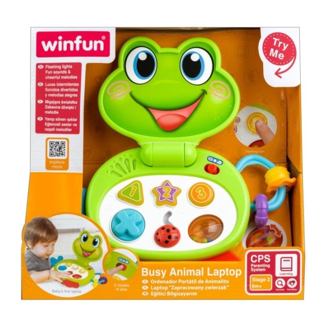 WINFUN BUSY ANIMAL LAPTOP FROGGY