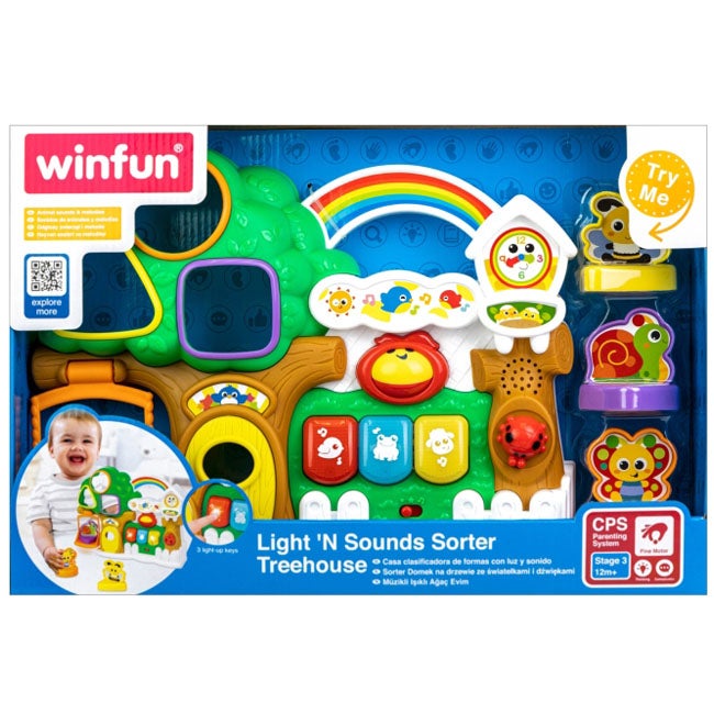WINFUN LIGHT N SOUNDS SORTER TREEHOUSE