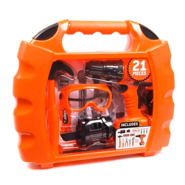 WORKSHOP POWER DRILL PLAYSET WITH STORAGE CASE