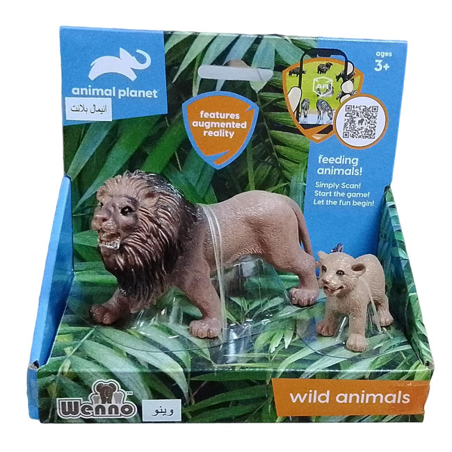 ANIMAL PLANET LAND WILD ANIMAL - LION & CUB