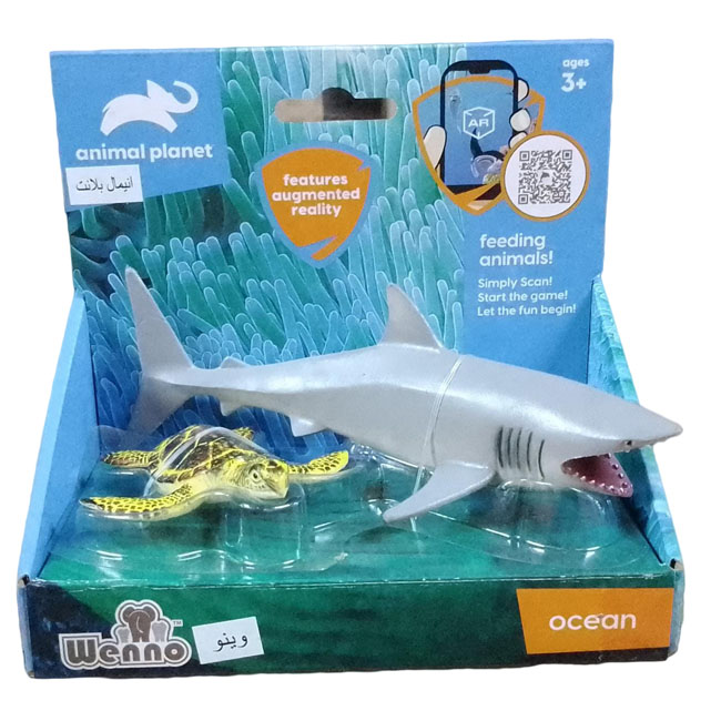 ANIMAL PLANET 2 PCS OCEAN ANIMALS IN OPEN BOX
