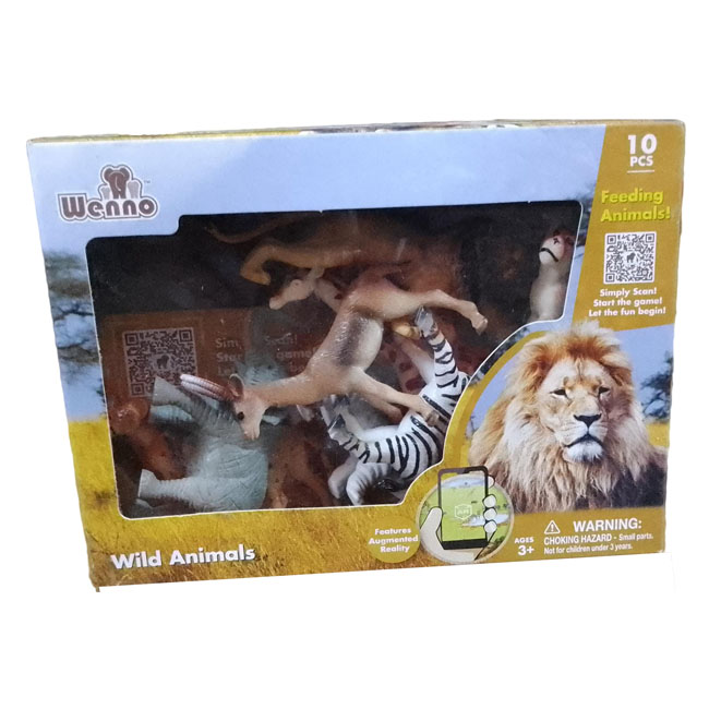 ANIMAL PLANET 10 PCS WILD ANIMALS PLAYSET