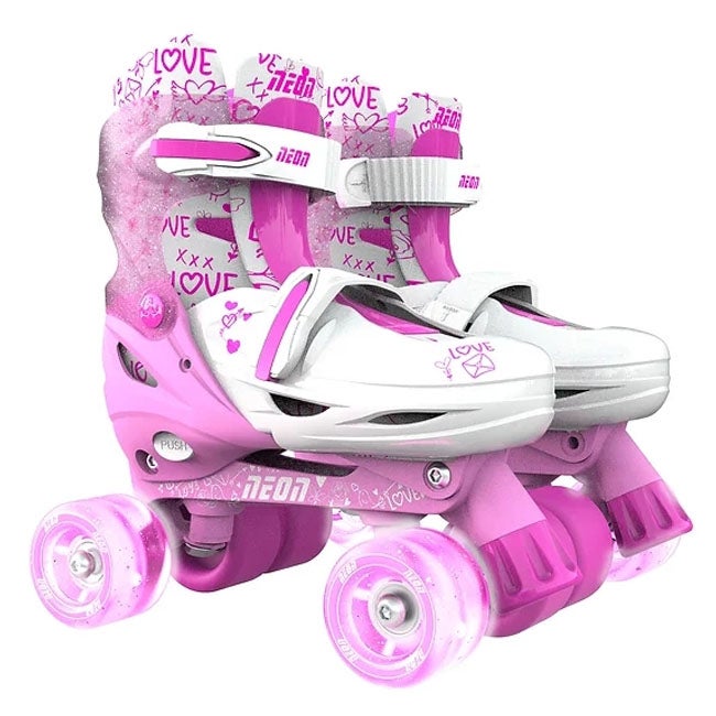 YVOLUTION 3-6 PINK NEON COMBO SKATES