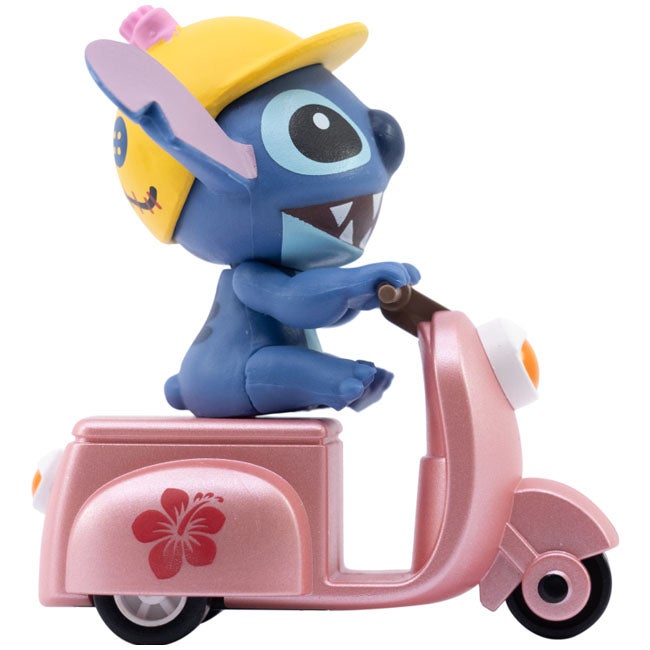 YUME DISNEY STITCH PULLBACK MOTORCYCLE PINK