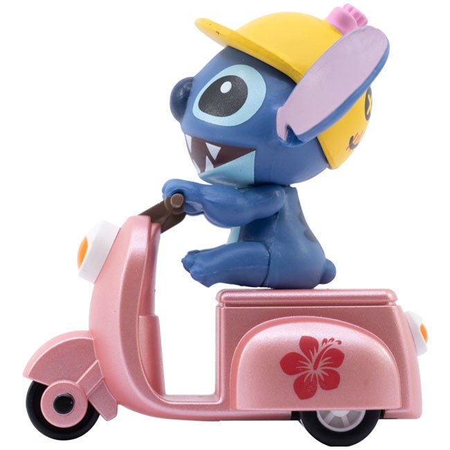 YUME DISNEY STITCH PULLBACK MOTORCYCLE PINK