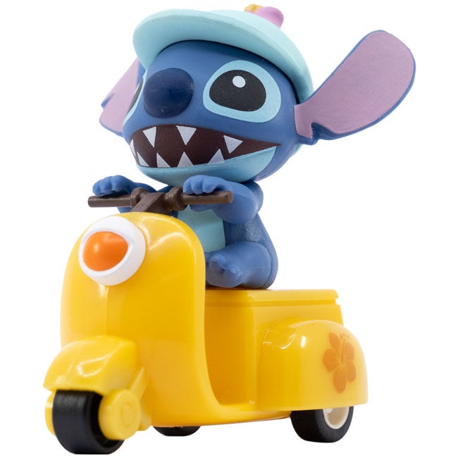 YUME DISNEY STITCH PULLBACK MOTORCYCLE YELLOW