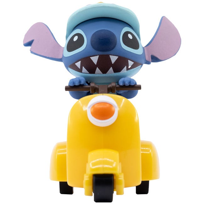 YUME DISNEY STITCH PULLBACK MOTORCYCLE YELLOW