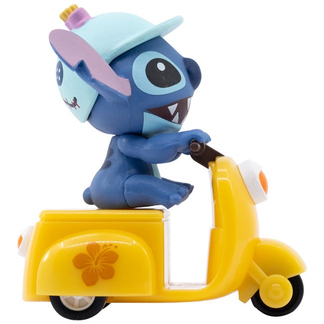 YUME DISNEY STITCH PULLBACK MOTORCYCLE YELLOW