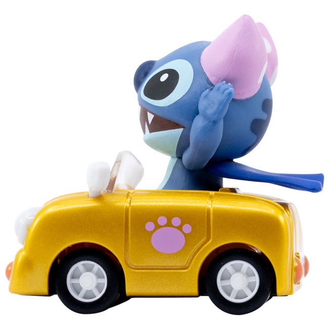 YUME DISNEY STITCH PULLBACK SPORTS CAR - YELLOW