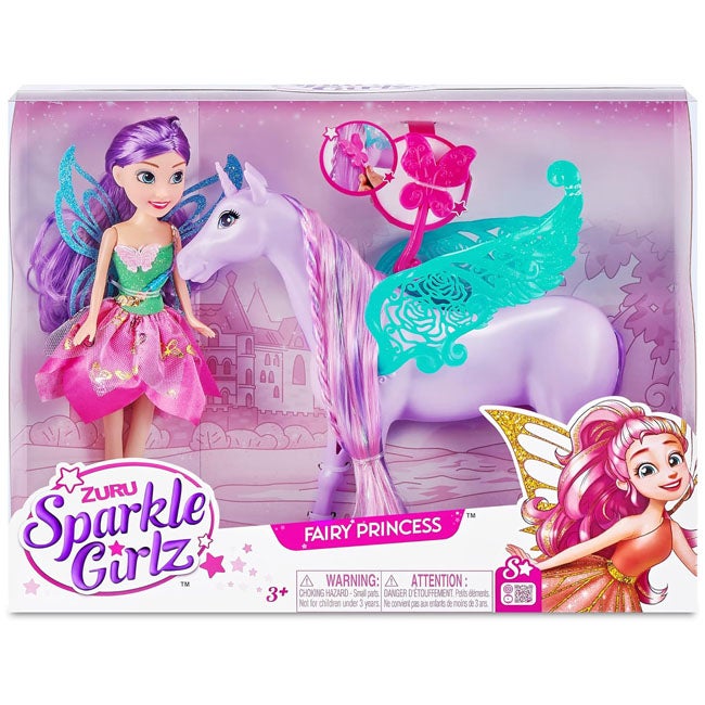 ZURU SPARKLE GIRLZ FAIRY PRINCESS UNICORN DOLL