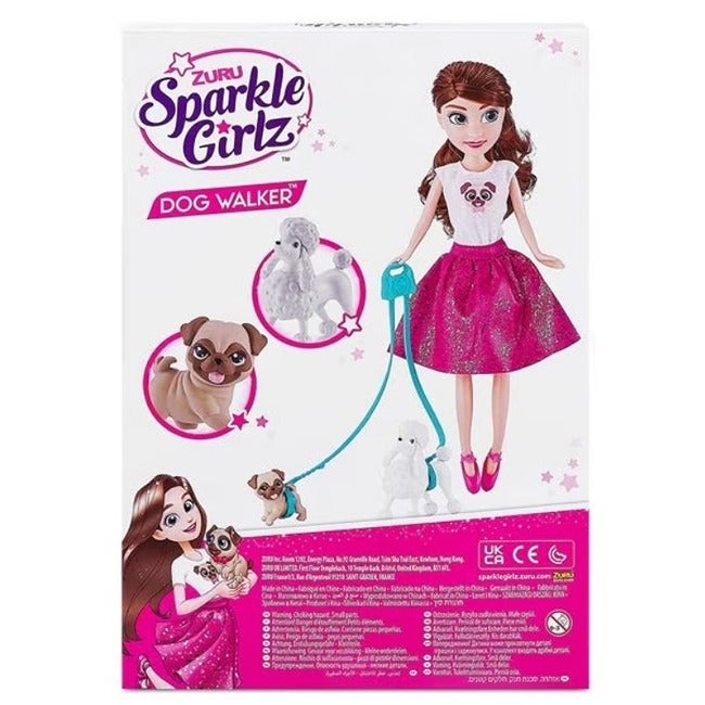 ZURU SPARKLE GIRLZ DOLL WITH PUPPY WALKER