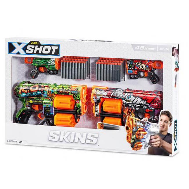 ZURU X-SHOT SKINS MIX COMBO PACK DREAD & MENACE