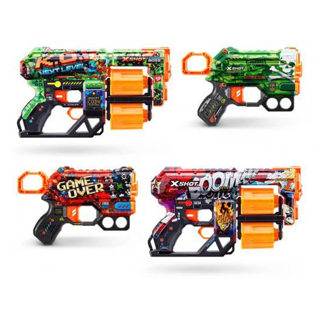 ZURU X-SHOT SKINS MIX COMBO PACK DREAD & MENACE