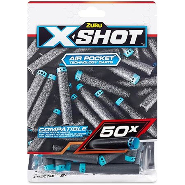 X-SHOT EXCEL BLASTER REFILL DARTS 50-PCS