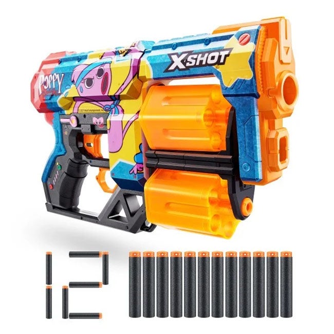 X-SHOT SKINS S1 DREAD POPPY PLAYTIME-12 DARTS