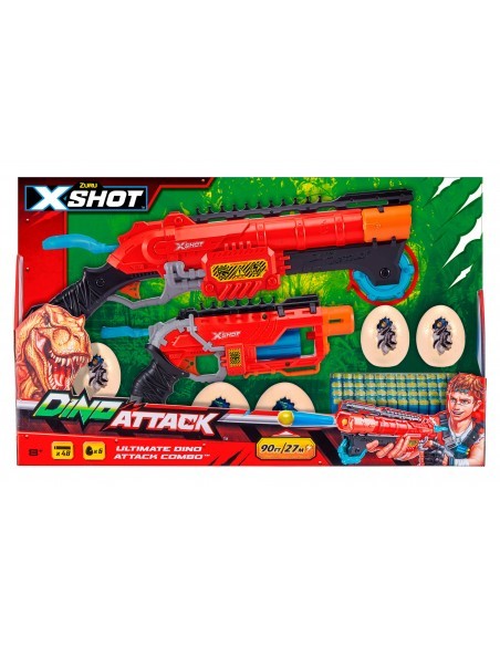 ZURU X-SHOT DINO ATTACK GUNS COMBO PACK WITH 48 DARTS