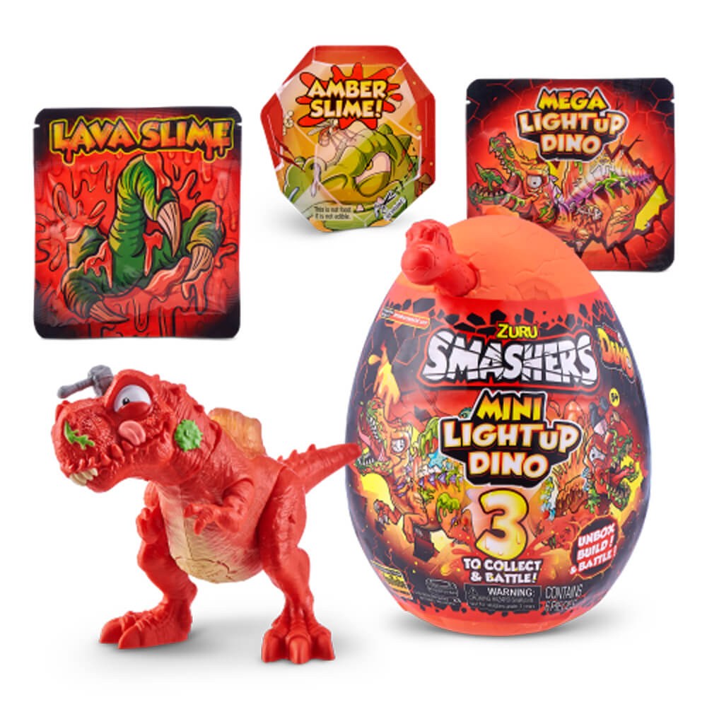 ZURU SMASHERS MINI LIGHT UP DINO SURPRISE EGG