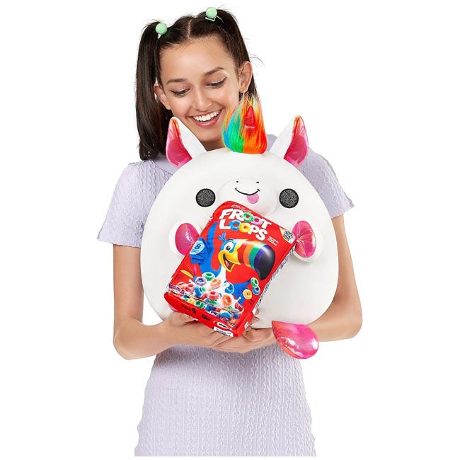 ZURU SNACKLES KELLOGGS FROOT LOOPS UNICORN 14-INCH PLUSH