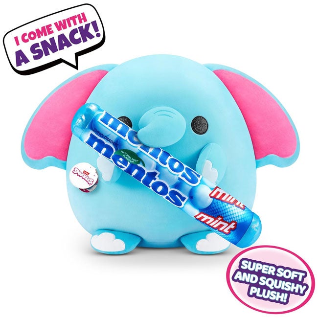 ZURU SNACKLES MENTOS ELEPHANT 14-INCH PLUSH WAVE 2